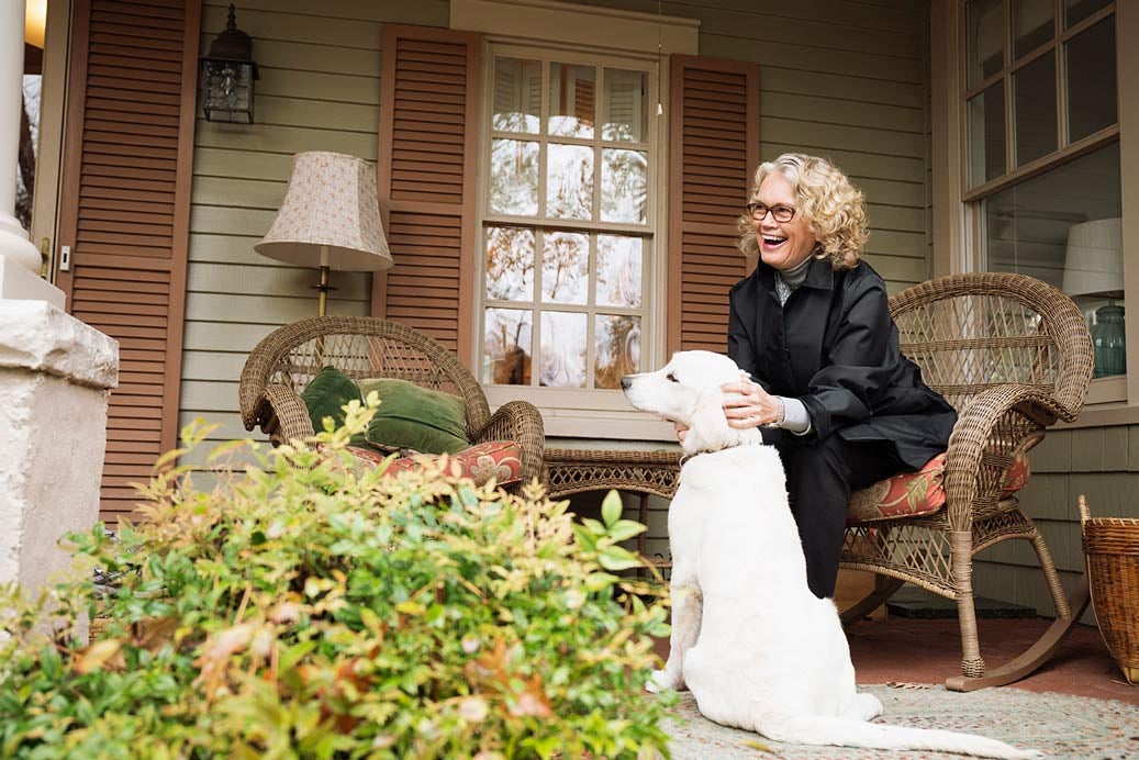senior woman with dog_what is home equity